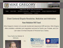 Tablet Screenshot of gregorymediations.com